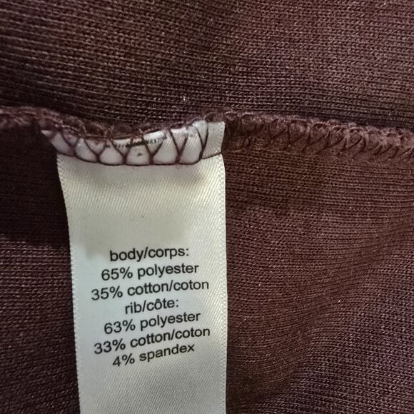 Maurices Ribbed Knit Pullover Tunic Hoodie Snap Detail Burgundy Size XL - Picture 7 of 7